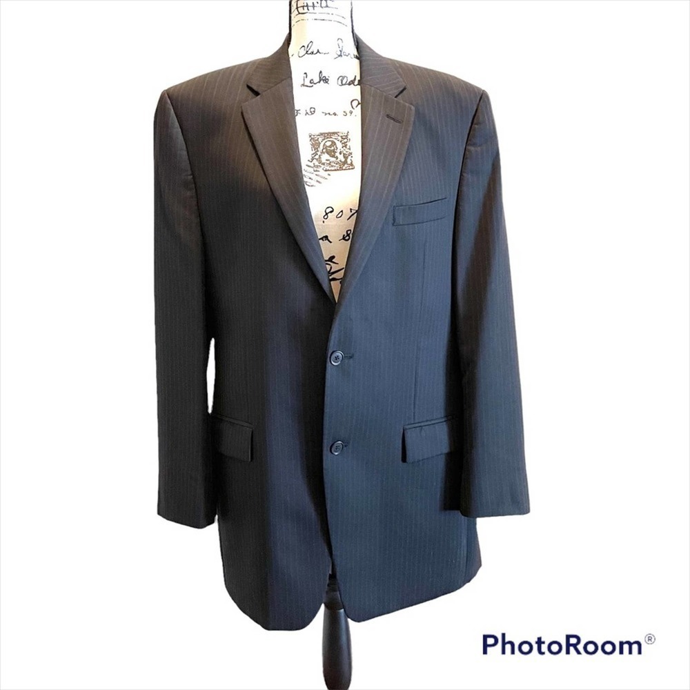 Michael Kors Suit Jacket Blazer Black 42L Sport Coat Marshall Fields